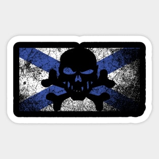 Vintage Nova Scotia Skull Flag Sticker